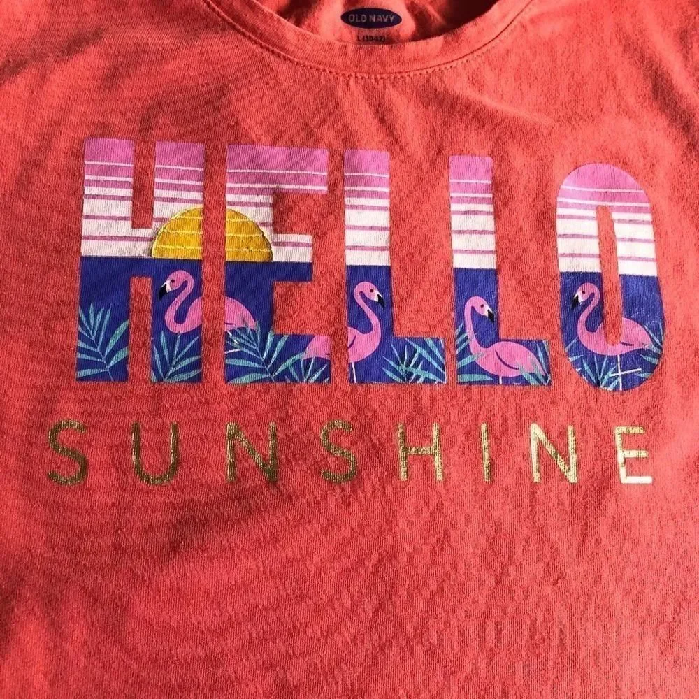 2 for $10 ❤️❤️❤️ Old Navy Girls Hello Sunshine Shirt Tee‎